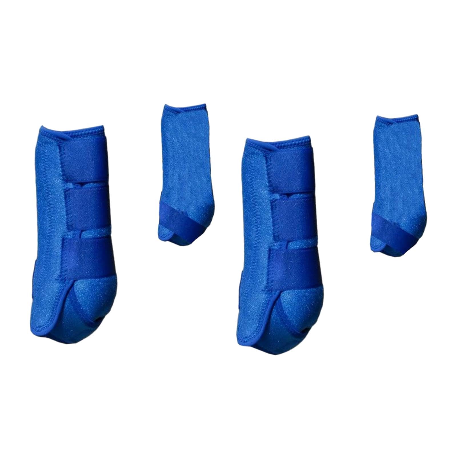 4 Piezas Botas para Caballo Accesorios Protectoras Neopreno Elásticas Absorbentes Reutilizables Adecuadas para Caballos Entrenamiento