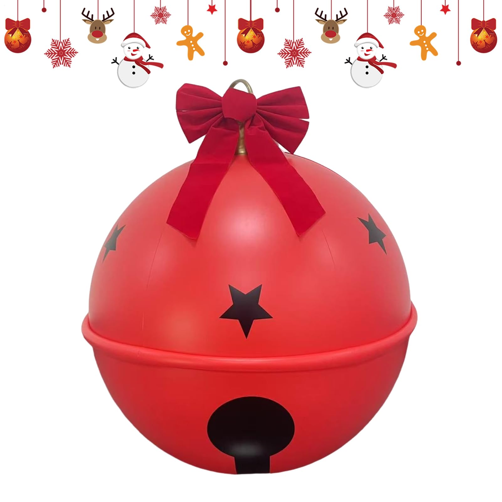 Boules de Noël gonflables géantes de jardin étanches avec nœud élégant