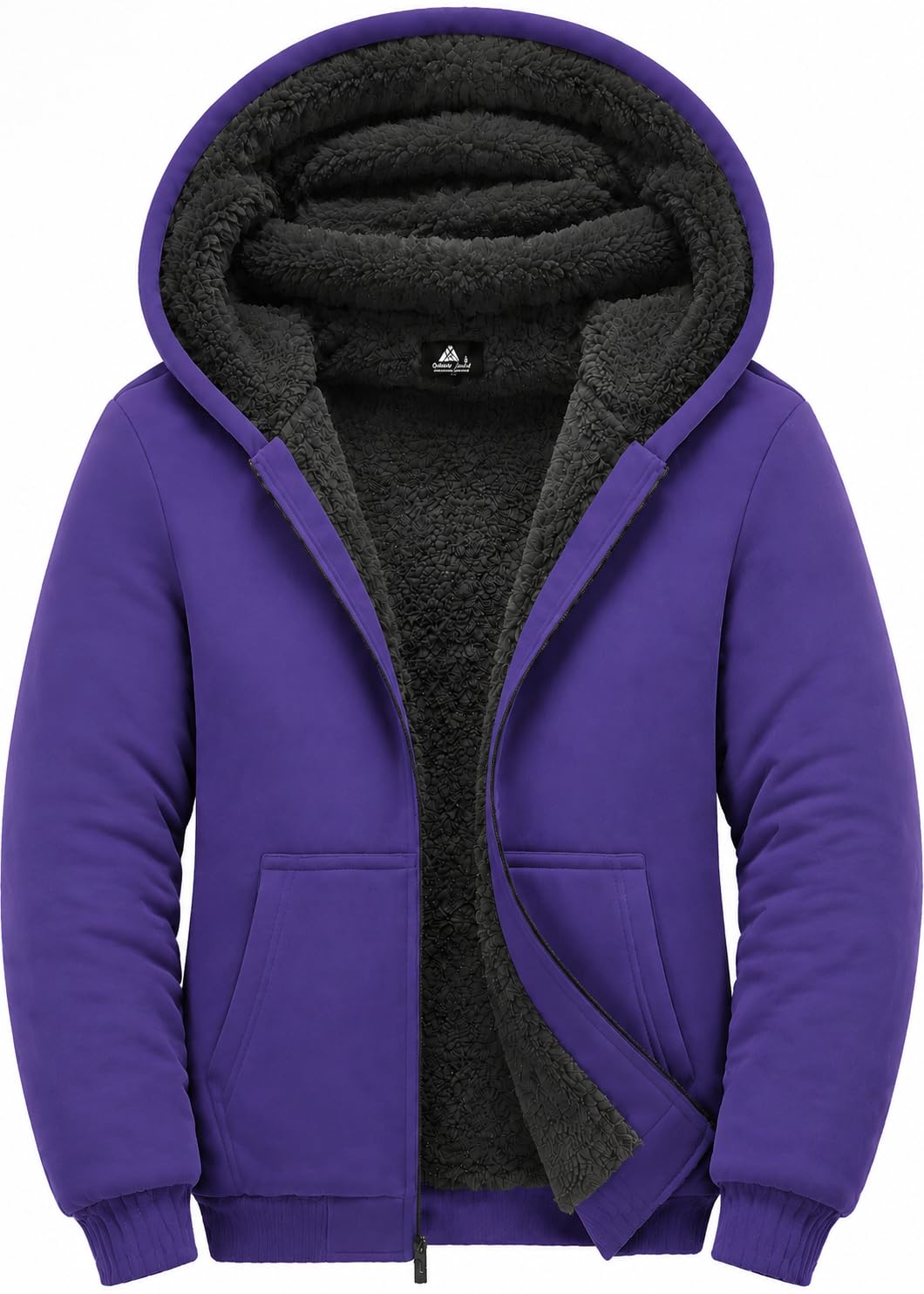 GEEK LIGHTING Boys Sherpa Lined Hoodie Kids Fleece Jacket Sweatshirt