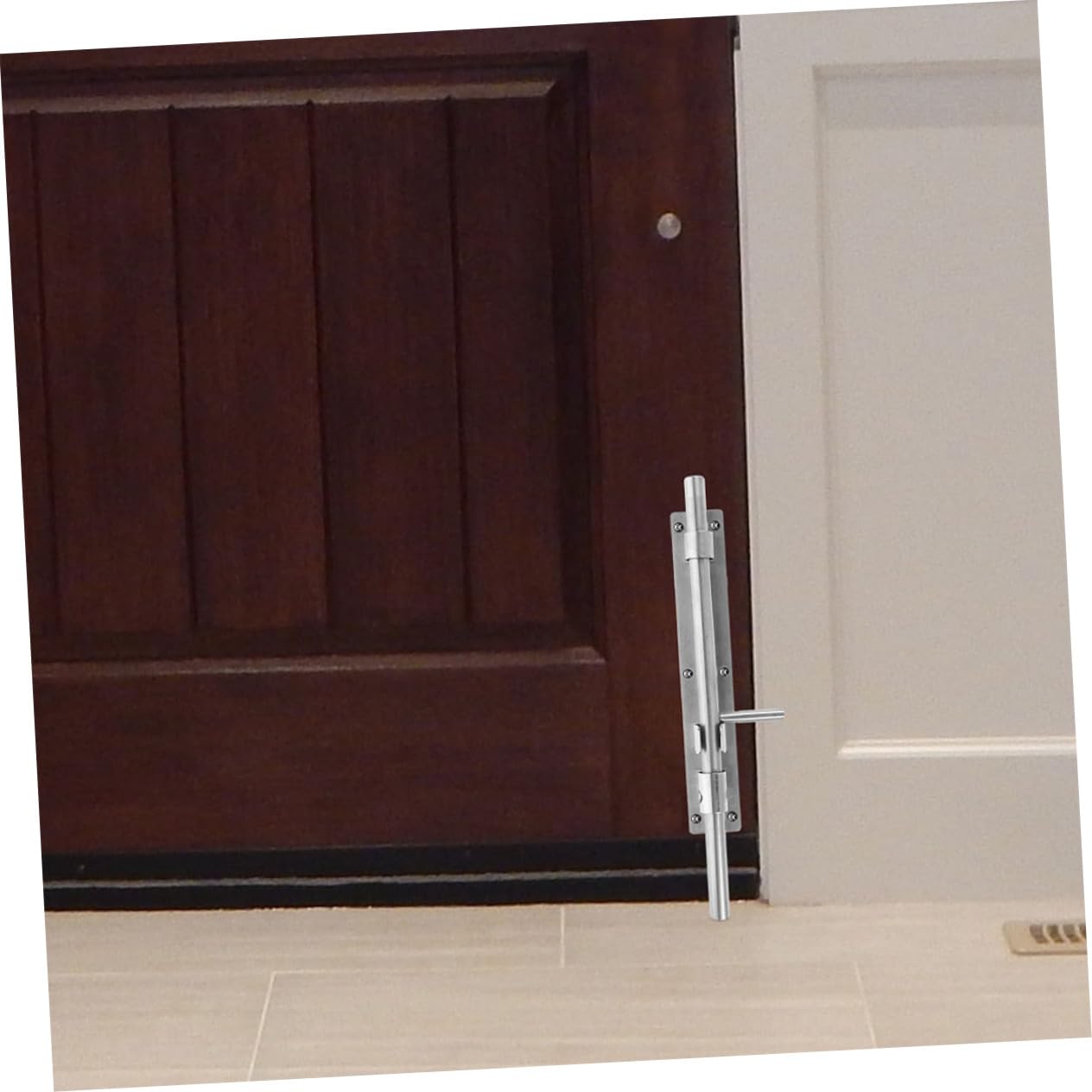 Loquet de Porte en Acier Inoxydable Épais 2pcs, Verrouillage Solide et Coulissant Facile, pour Portails et Salles de Bains, Longueur 216mm