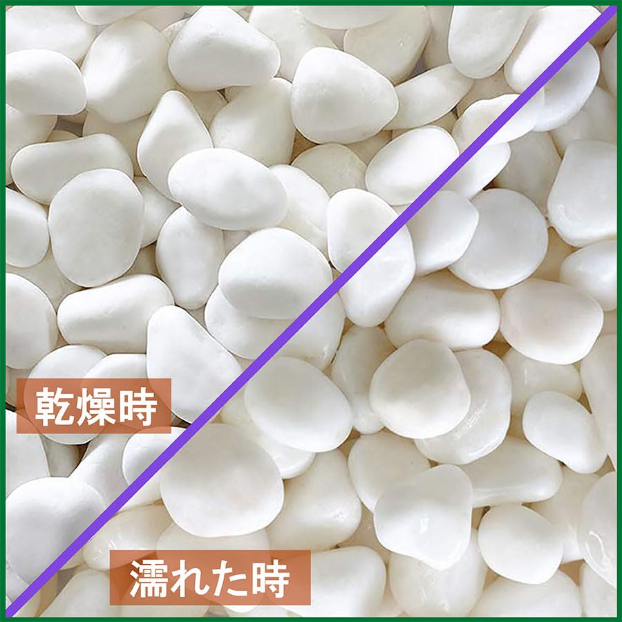 仙姿玉質 Amazon.co.jp: 【上質な白さと丸み】高級玉砂利 8分（23mm～30mm