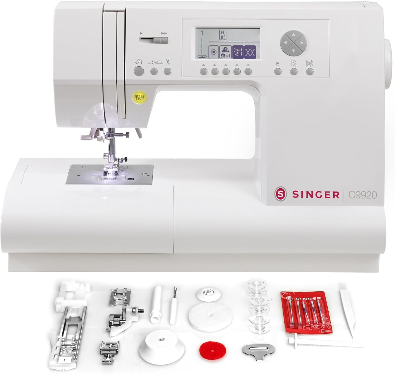 Front view of SINGER C9920 Computerized Sewing Machine