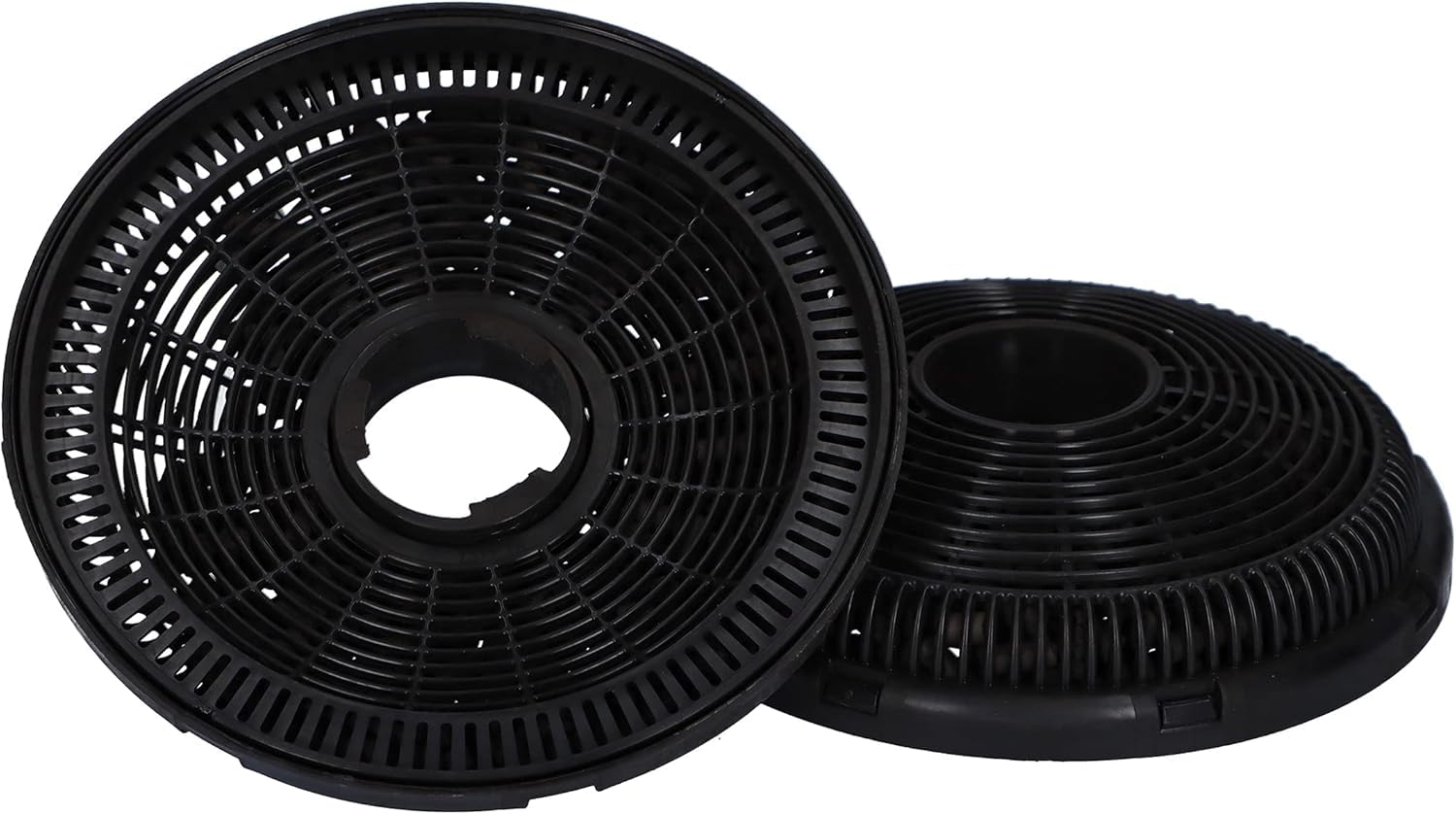 Wiggo Filtro de carbón activo para campana extractora, 2 unidades, filtro de carbón de repuesto para 50/60 cm, filtro extractor de humos, purifica el aire de vapor, grasa y olores desagradables