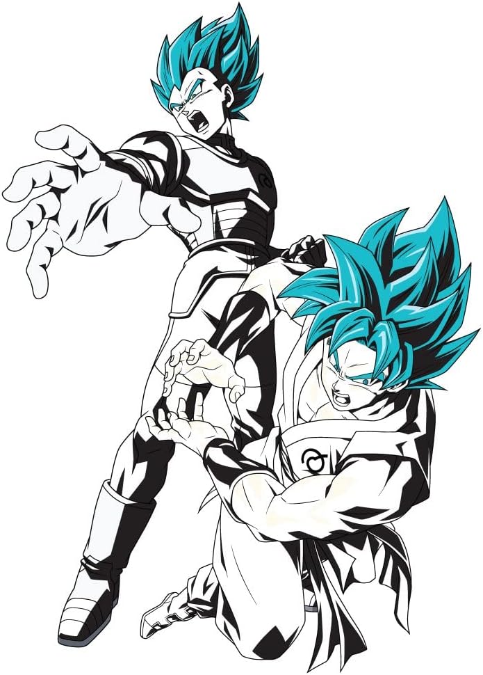 Dragon Ball Super Goku Vegeta Anime Men's White T-Shirt