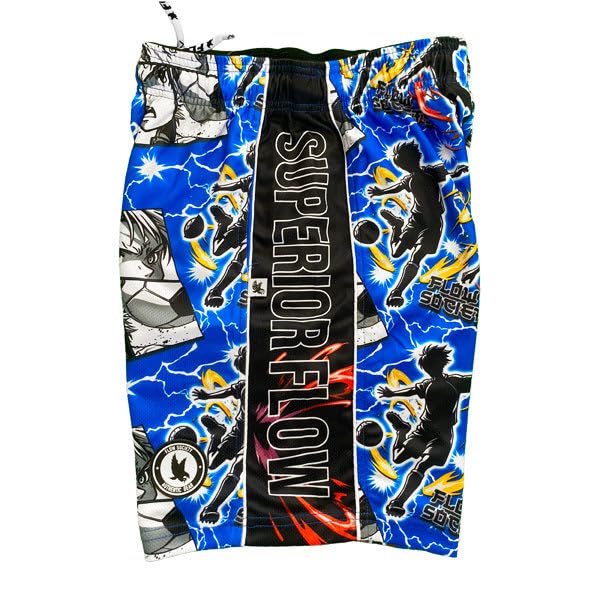 Flow Society Anime Superior Soccer Boys Athletic Shorts-Lacrosse-Gym-Sports-Activewear-Patterned-Youth Apparel-Lacrosse Gear2