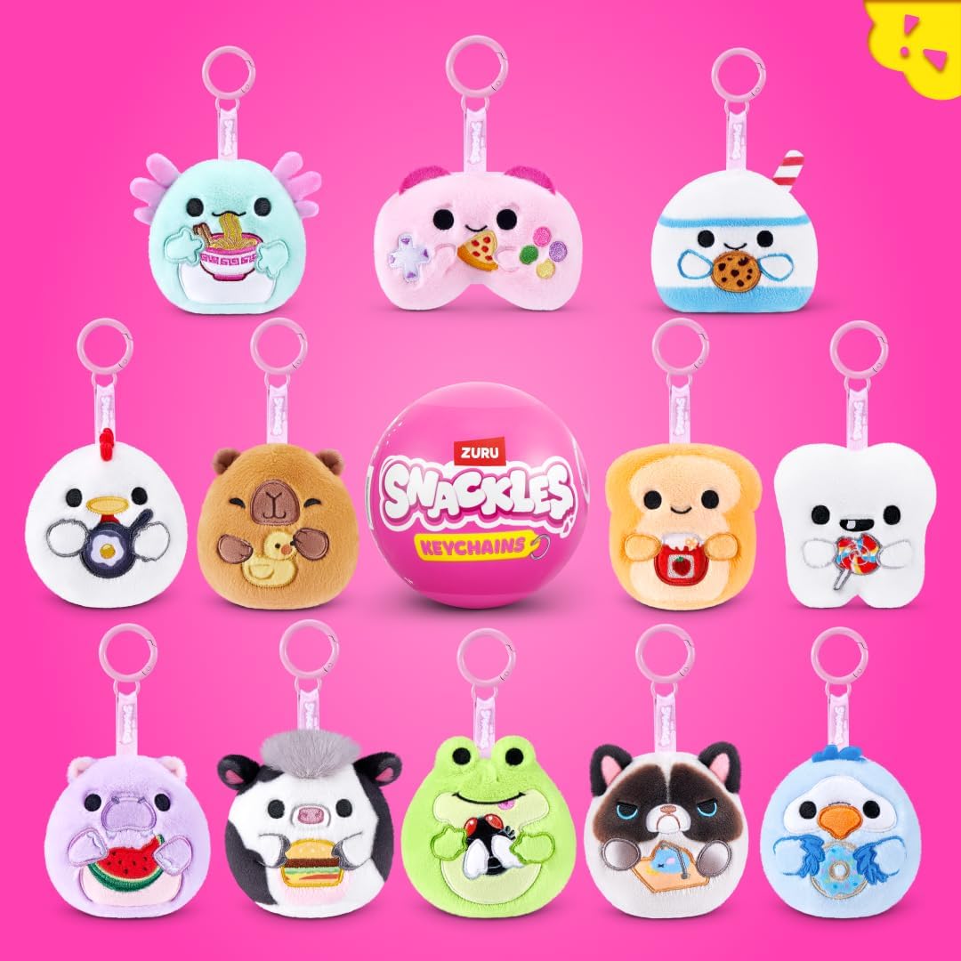 Snackles Keychains 3.5 Inch 2 Pack by ZURU