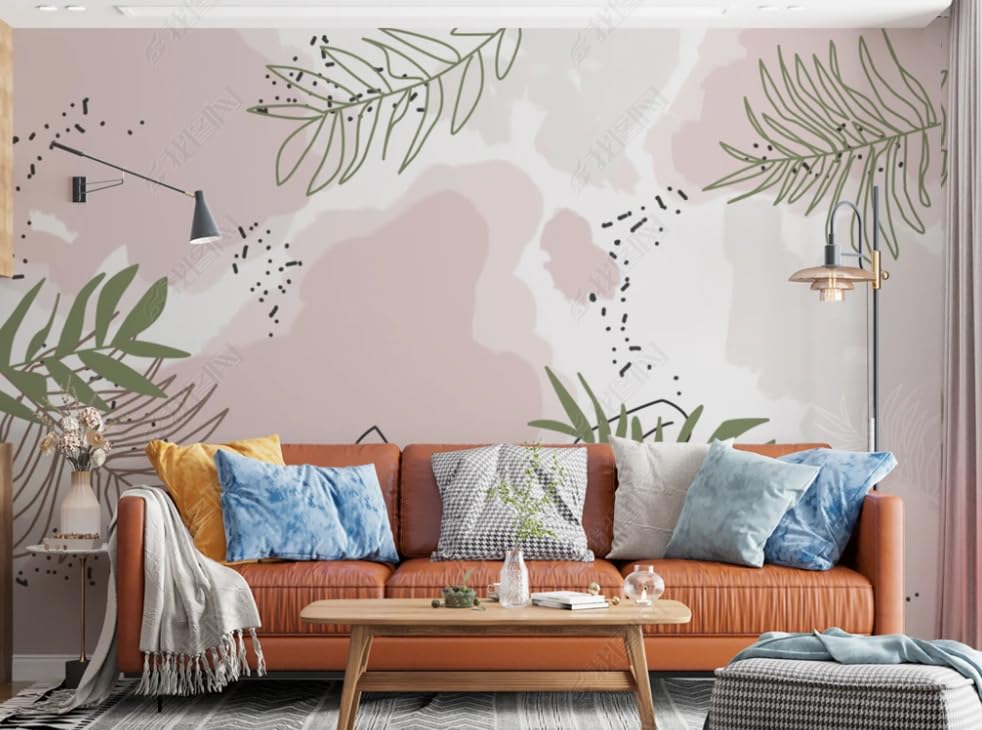 Papier peint intissé aquarelle pour rénover grand mur salon chambre facilement