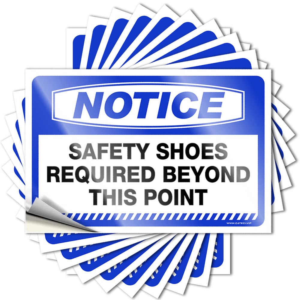 Cheap, Tattoos Helmet Notice Safety Shoes Required Beyond This Point | Teens Summer(12X18CM)