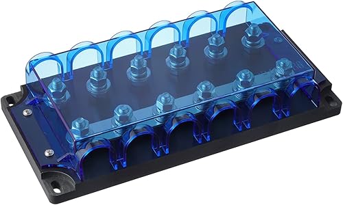BOJACK Soporte para fusibles Mega de 6 vías (paquete de 1 ANM-B6)