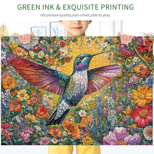HUADADA Jigsaw Puzzles for Adults 1000, Family Puzzle, 1000 Piece Jigsaw Puzzles for Adults,Puzzle Gifts,Flowers and Birds - Image 6