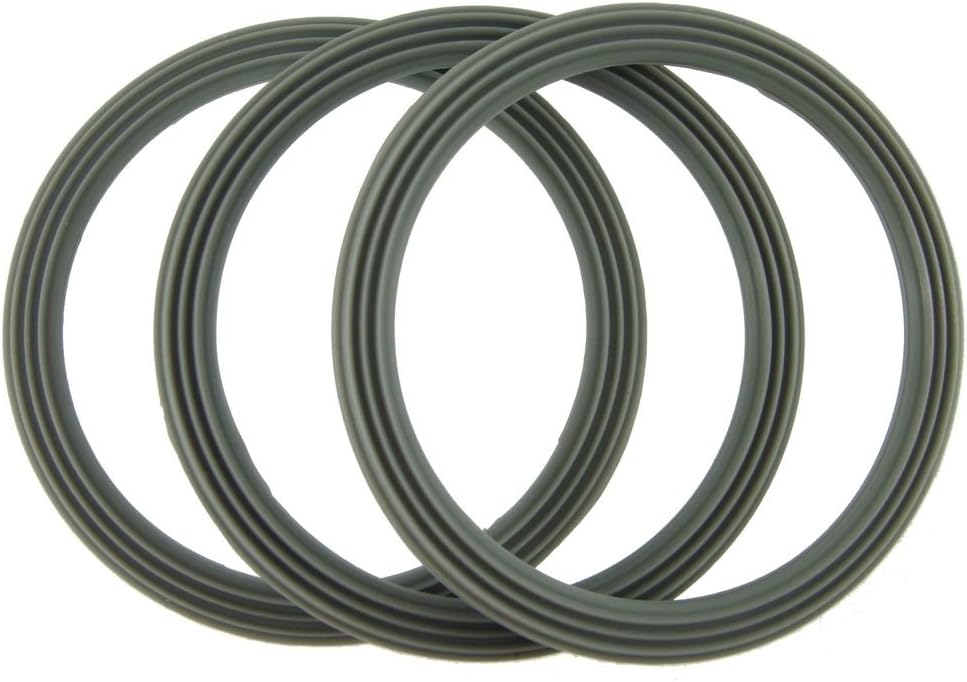 Liquidiser Sealing Base Ring Ridged 3 Pack Compatible with Kenwood Blender Models Replacement Jug Gasket Seal