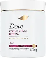 Dove Máscara Capilar 2 em 1 Cachos Ativos + Biotina 500g