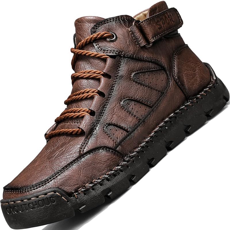 Boots For Men Chelsea Mens Leather High Top Sneakers Work Shoes Men's Size Man Shoe Casual