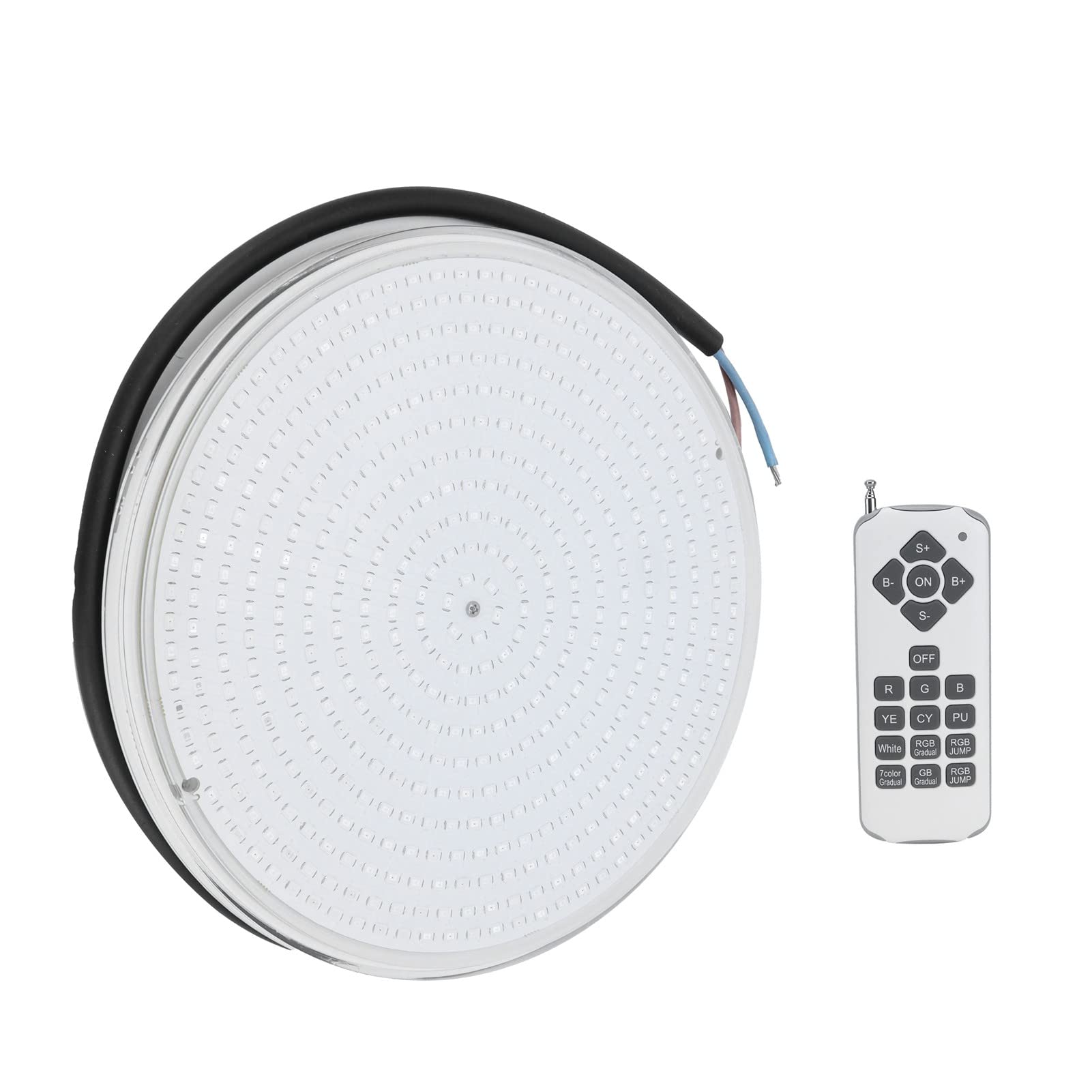 Hyuduo Luce per Piscina, Lampada Subacquea Impermeabile IP68 RGB da 18 W con Telecomando, Luce Magnetica per Vasca per Piscine, Acquari e Spa (25W)