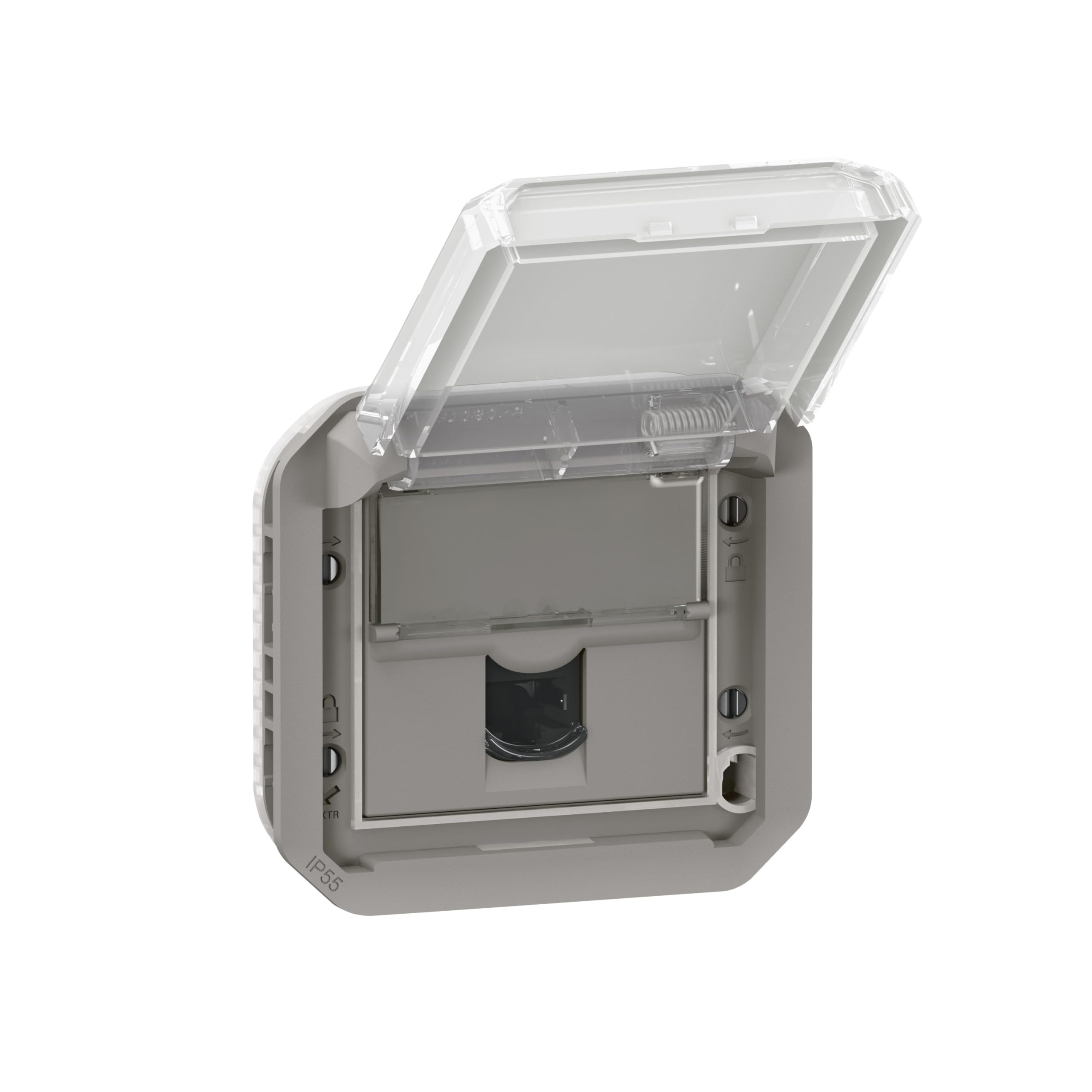 prise rj45 - catégorie 6a - stp - gris - composable - legrand plexo 069559l