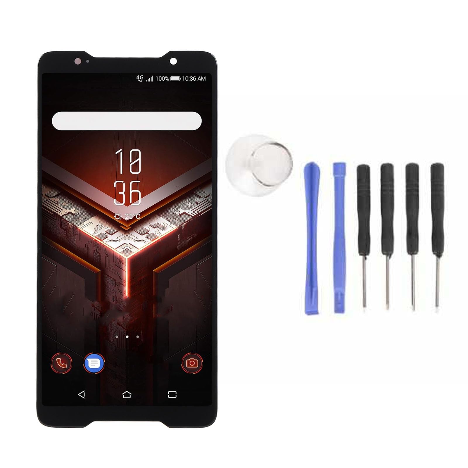 Ausla Do ROG Phone Wymiana Ekranu, 6-calowy Digitizer z Czytnikiem Linii