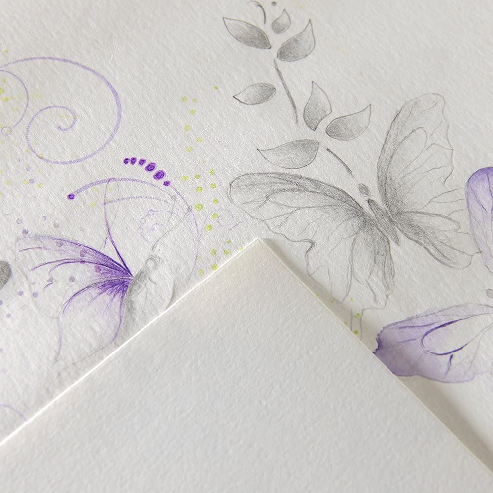 Packung mit 2 verleimten Notizblöcken, A2, 100 Blatt, Canson Mix Media Imagine, feine Körnung 200 g