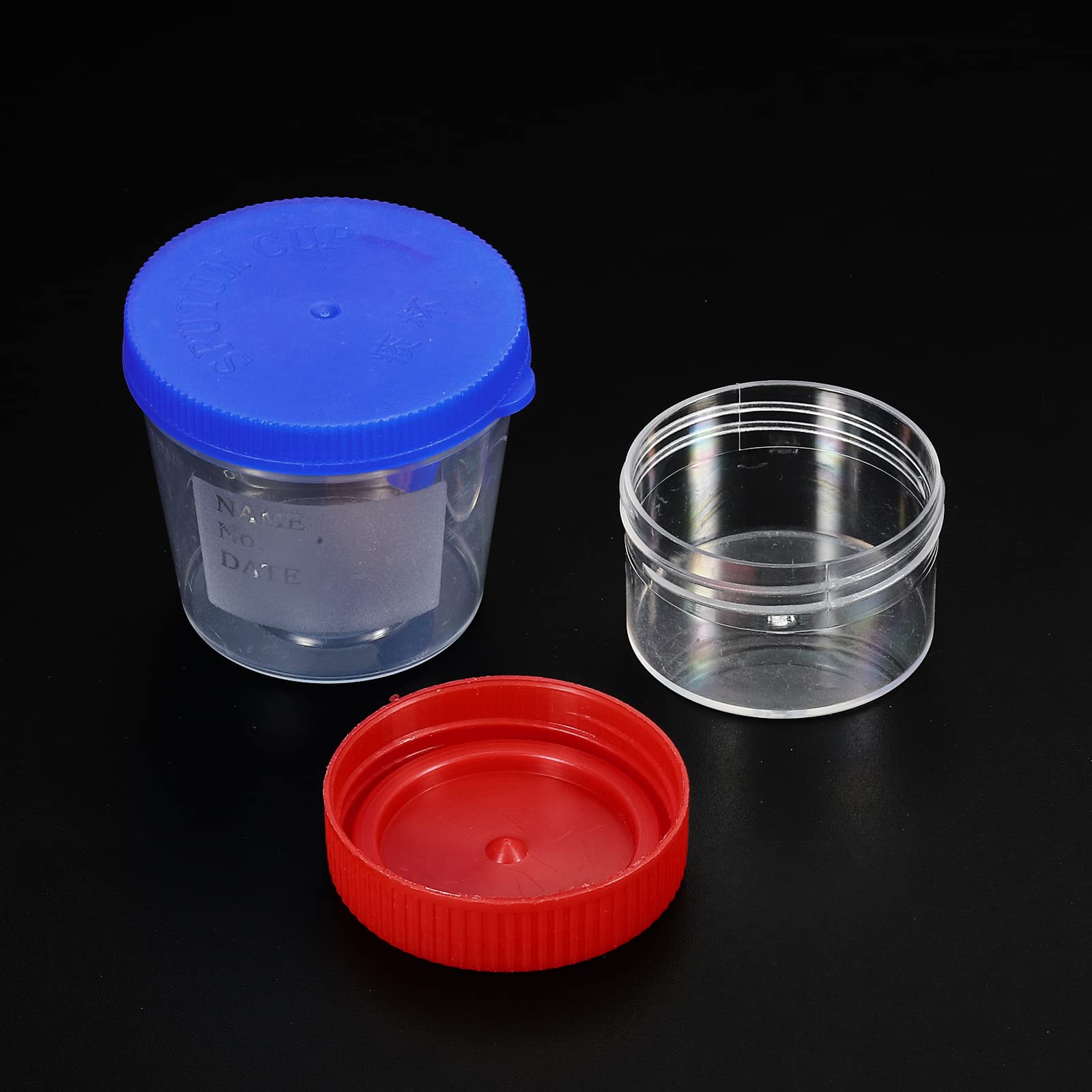 Produktbild von 15 Stück Urinbecher Mit Schraubdeckel – 60ml Probenbecher Aus Plastik, Auslaufsicher, Mit Skala, Ideal Für Labor, Probenaufbewahrung & Haushalt