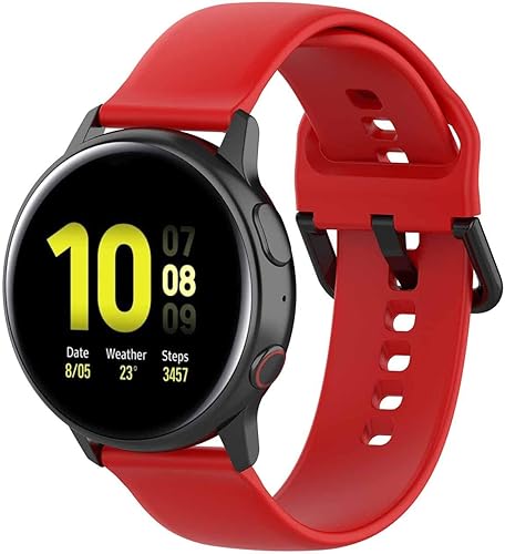 Miniatura 9 de KOMI Compatible con Active 2 Watch de 1.732 pulgadas, 1.575 pulgadasGalaxy Watch 4 Classic 1.811 pulgadas, correa de repuesto de silicona suave de