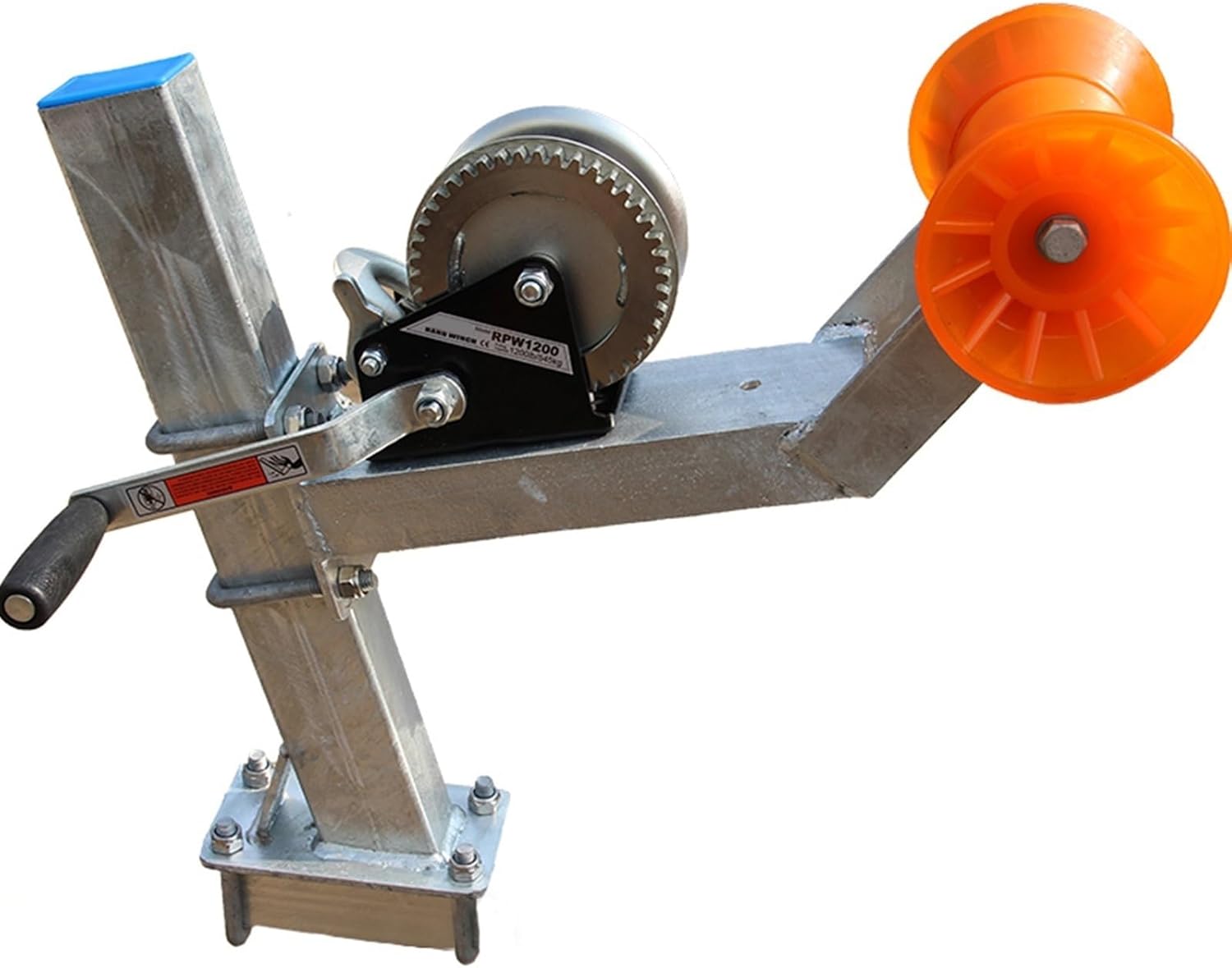 Yacht Trailer Winch Stand + Winch, for Boat, Motorboat, Rubber Inflatable Boat Trailer Winch Fixed Bracket