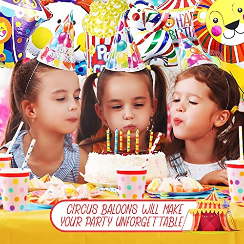 6Pcs Carnival Foil Balloons Carnival Theme Party Decorations Carnival Animal Balloons Carnival Balloon Bouquet For Carnival Birthday Party Decorations Circus Carnival Decorations Party Balloons #TOP6