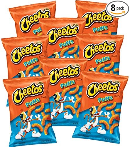 CHEETOS® Puffs Cheese Flavored Snacks, 1.375 ounce bags (pack of 8)