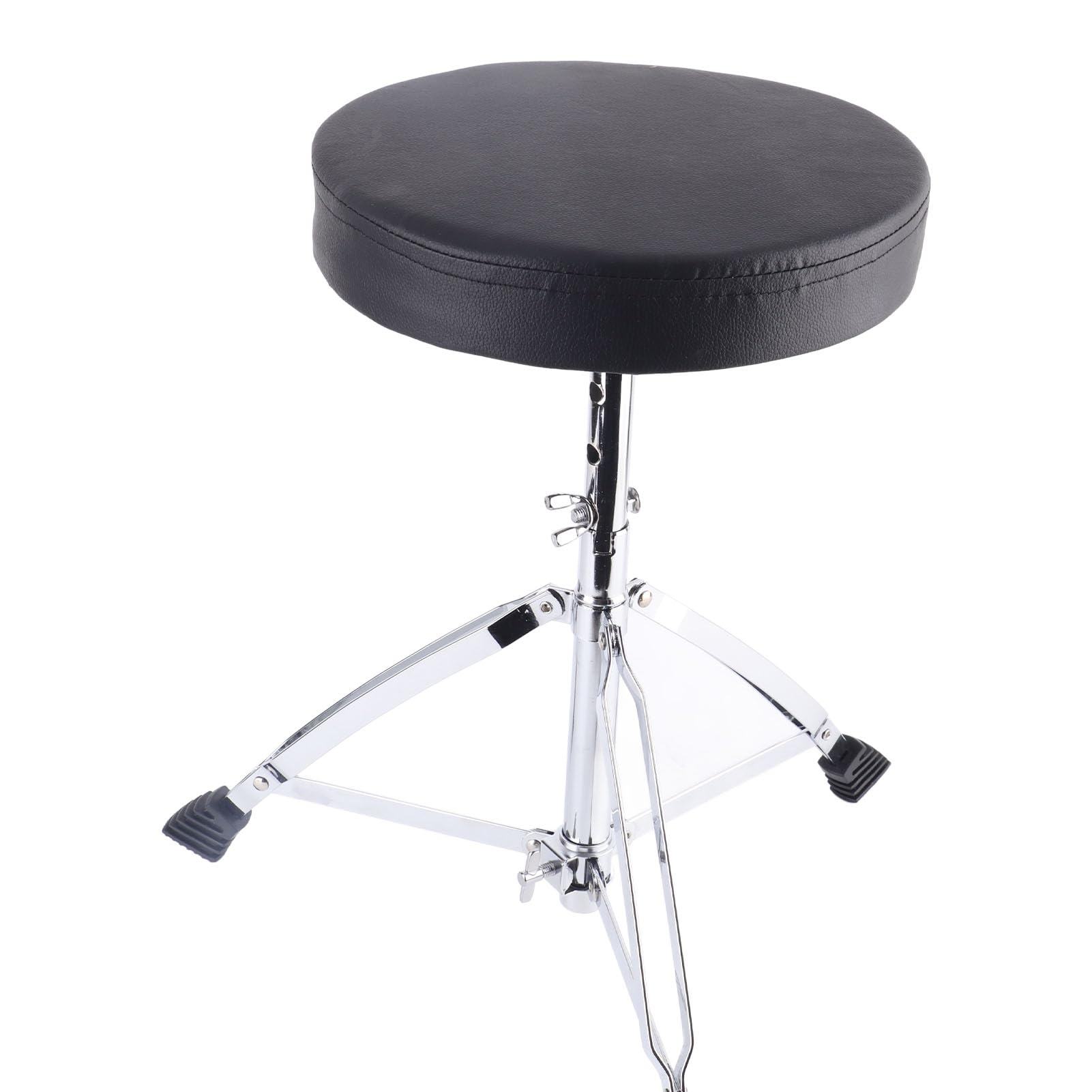 KIMISS Taburete de Batería Plegable Portátil – Trono de Batería Acolchado de Altura Ajustable para Adultos y Asiento Antideslizante para Batería, Teclado y Guitarra – Silla Universal para Músicos