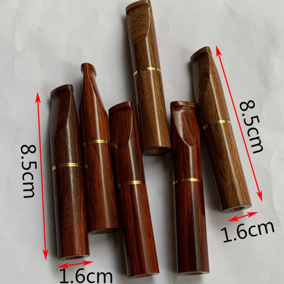 Bocchino per Sigaretta, Bocchino con Filtro, Filtro per Sigarette per Sigarette, Legno Bocchino,con filtro a carbone attivo da 9 mm per uomo(A)