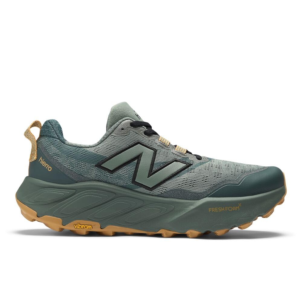 New Balance Fresh Foam X Hierro V9 Herren, Dark Juniper/Black/Dried Apricot, 11.5 X-Wide – Ansicht 3