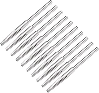 uxcell 2.35mm Shank Split Mandrel Tapered Sandpaper Holder for Abrasive Sanding Disc 10 Pcs