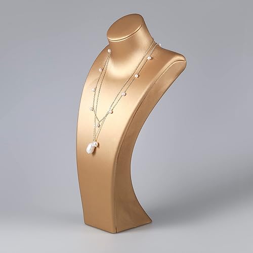 Miniatura 9 de Cowlyn Delicado collar con colgante de perlas redondas para mujer, chapado en oro de 14 quilates, cadena de cruz de girasol, colgante hecho a mano,