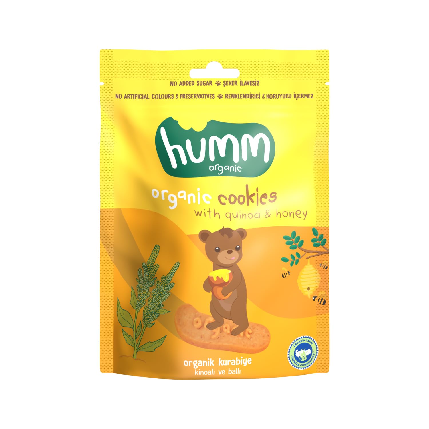 Humm Organic Ballı Kinoalı Kurabiye 1 Paket(55 Gr x 1 Adet)