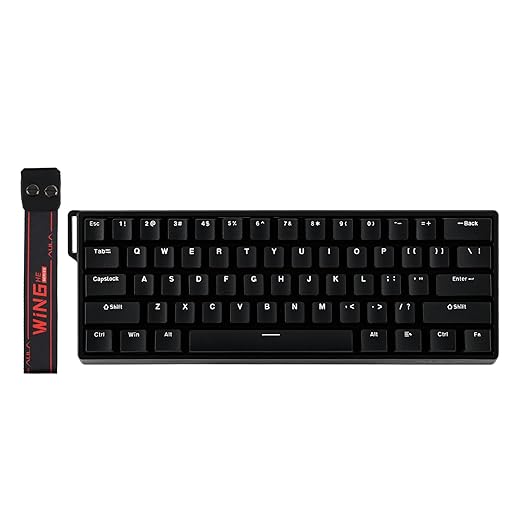 EPOMAKER Aula WIN60 HE 60% Wired Gaming Keyboard with 0.02mm Adjustable Actuation, 8000 Hz Polling Rate, RGB Backlit Mini Keyboard, Hot-Swap Hall Effect Switch, for FPS Games (Black)
