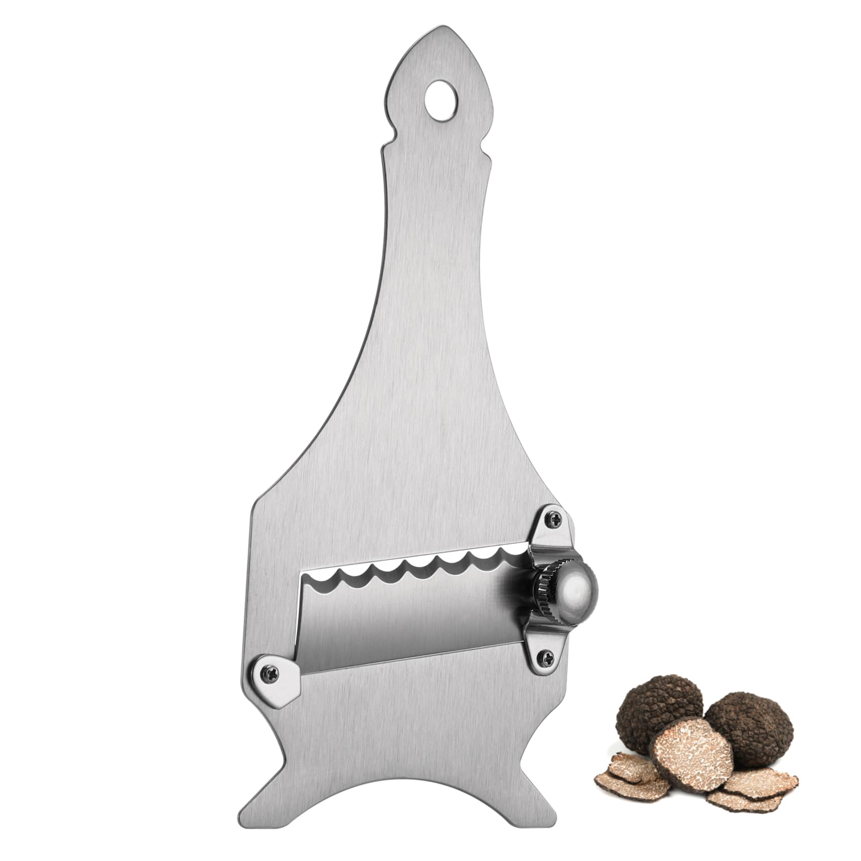 Amosfun Pelapatate in Acciaio Inossidabile Resistente Antiruggine, Pelapatate Manuale Compatto Foro Salvaspazio, Utensile da Cucina per Casalinghe e Chef Professionisti