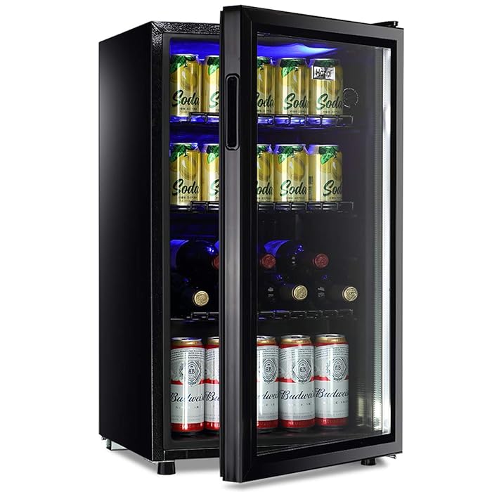 Buy Beverage Cooler Glass Door 100Can Beverage Refrigerator Cooler Mini