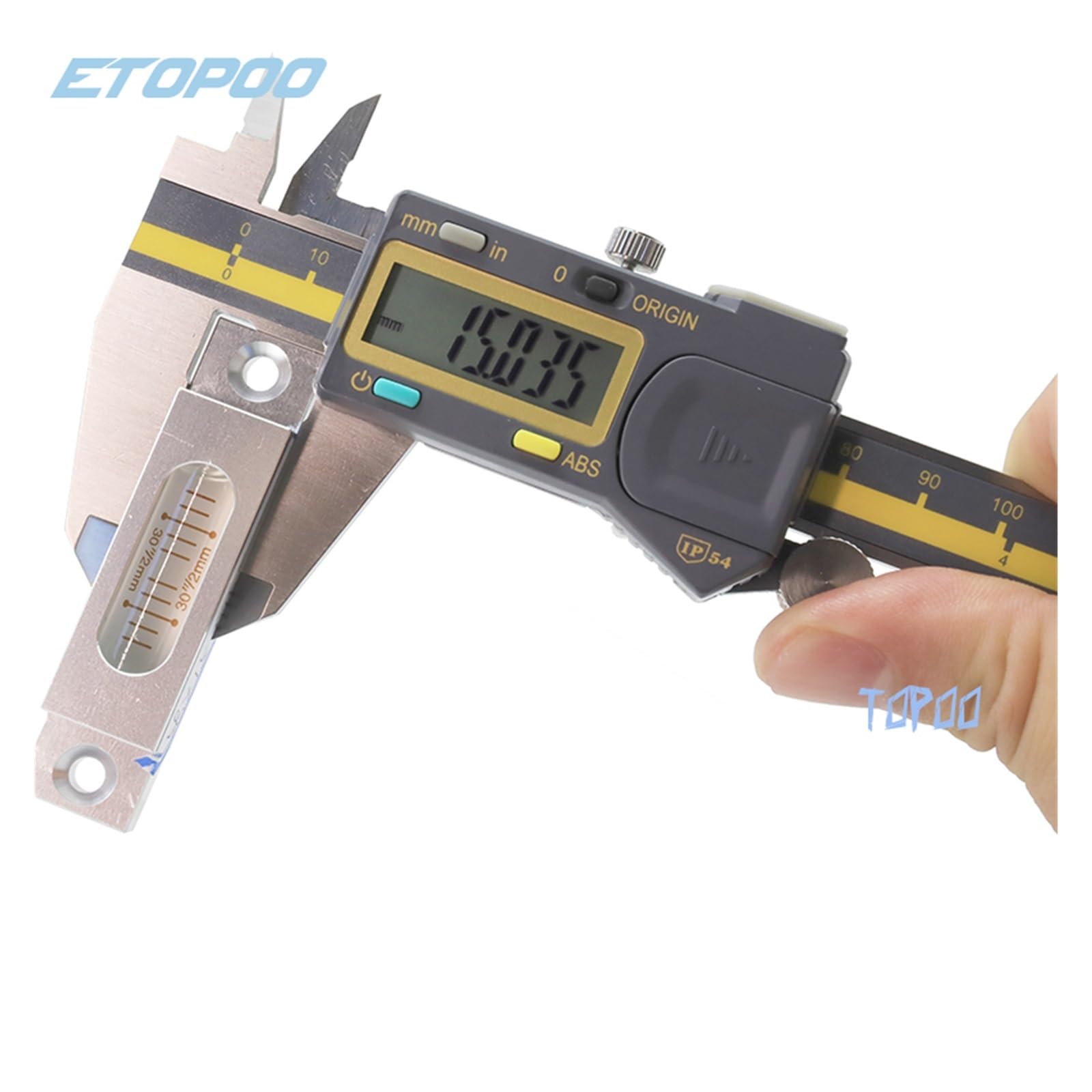 Calibrador Digital de origen ABS 0-150mm, 6 pulgadas, 200mm, 300mm, 0.005mm, calibrador Vernier electrónico a prueba agua IP54, micrómetro,Calibración precisa(0-300mm)