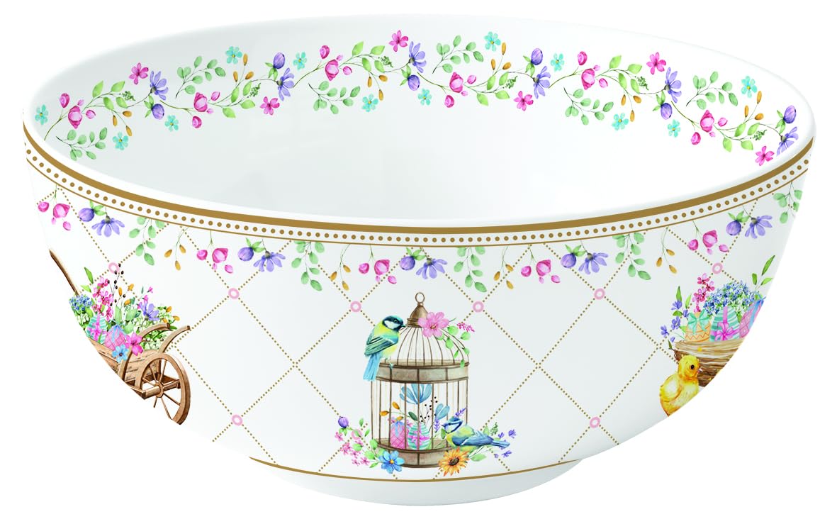 Bol à fleurs printanières en porcelaine de 15 cm modèle SPBL1191