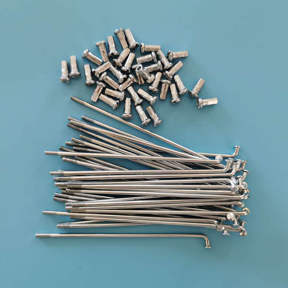 Bicycle spokes with nipples 36Pcs 12G 60-305mm Electric Bicycle E-bike Wheel Tire Steel Spokes Bike Parts Cycling Accessories (155 MM)