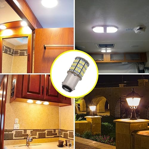 Miniatura 8 de GRV Ba15d 1142 1076 Bombilla LED 4W 56-2835SMD Super Brillante ACDC12V-24V 40W Reemplazo halógeno para RV Remolque, Camper, Autocaravana, Luces