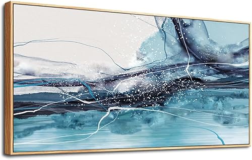 Wapluam Wood Framed Canvas Wall Art For Living Room Large Wall Decorations For Office Bedroom Wall Decor Abstract Wall Painting Color Tree Pictures