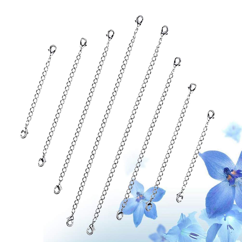 Milisten Sterling Silber Ketten Verlängerer - 8-teiliges Set