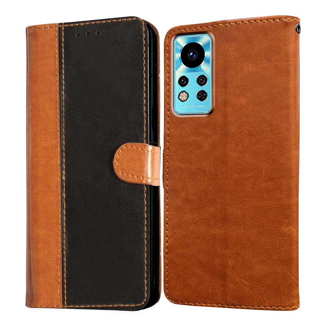 Amazon Brand- Solimo Flip for Infinix Note 12i 4G (Leather_CamelBlack) (B0BX6GF1K7) Amazon Price History, Amazon Price Tracker