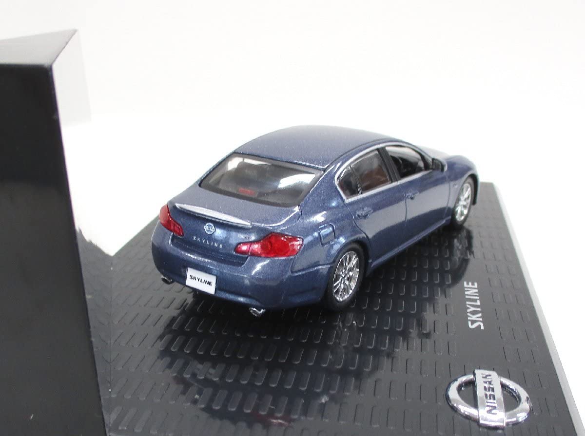 Nissan ミニカー 2008年製 青　株主優待 Amazon | ミニカー 1/43 日産 スカイライン 2008年 日産自動車株式会社