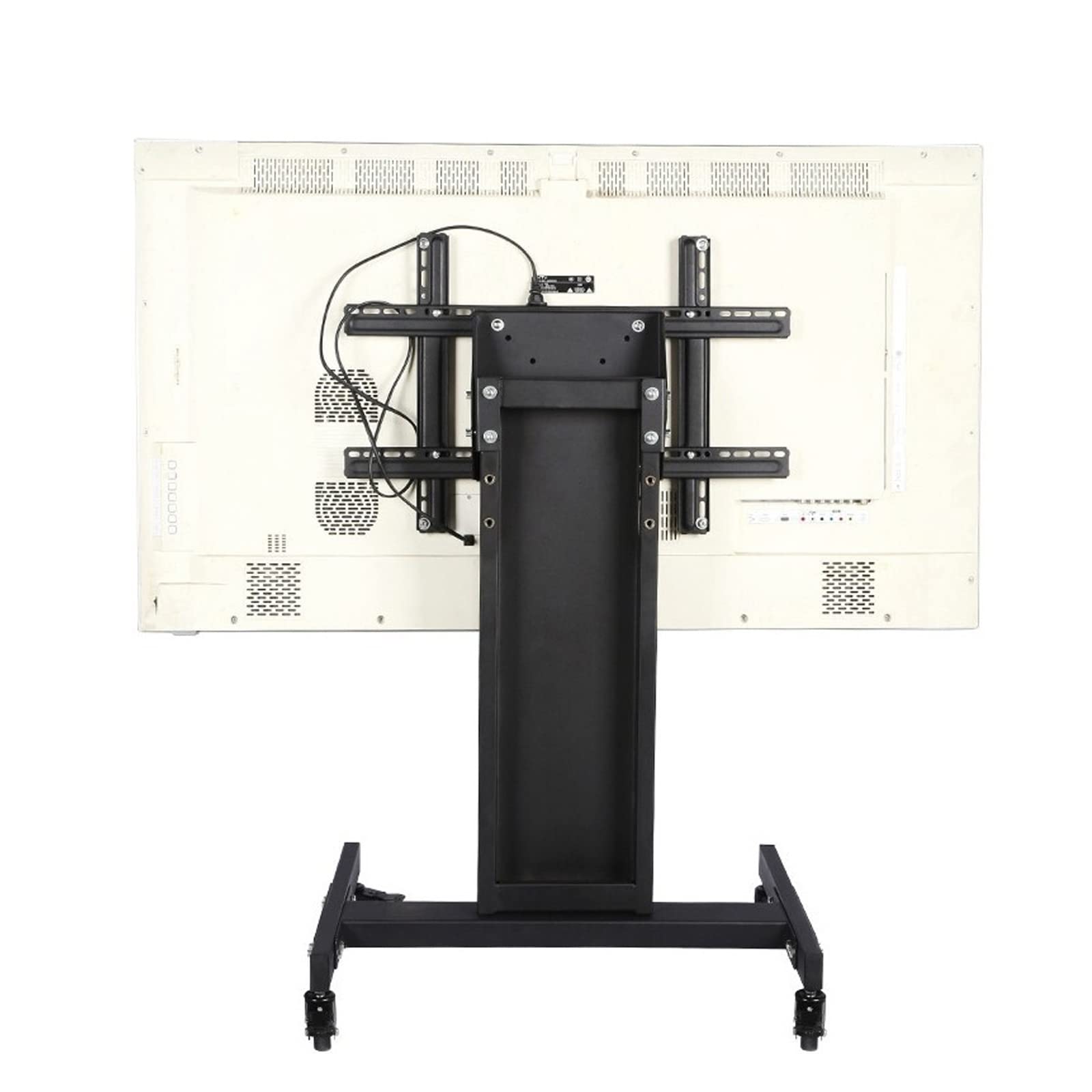 OLSKFUH Universal Tv Stand Rolling/Mobile Tv Cart With Wheels For 32-65 Inch Tvs, Portable Mobile Tv Cart Display Stand With Height Adjustable, Holds Up To 50Kg/110 Lbs,