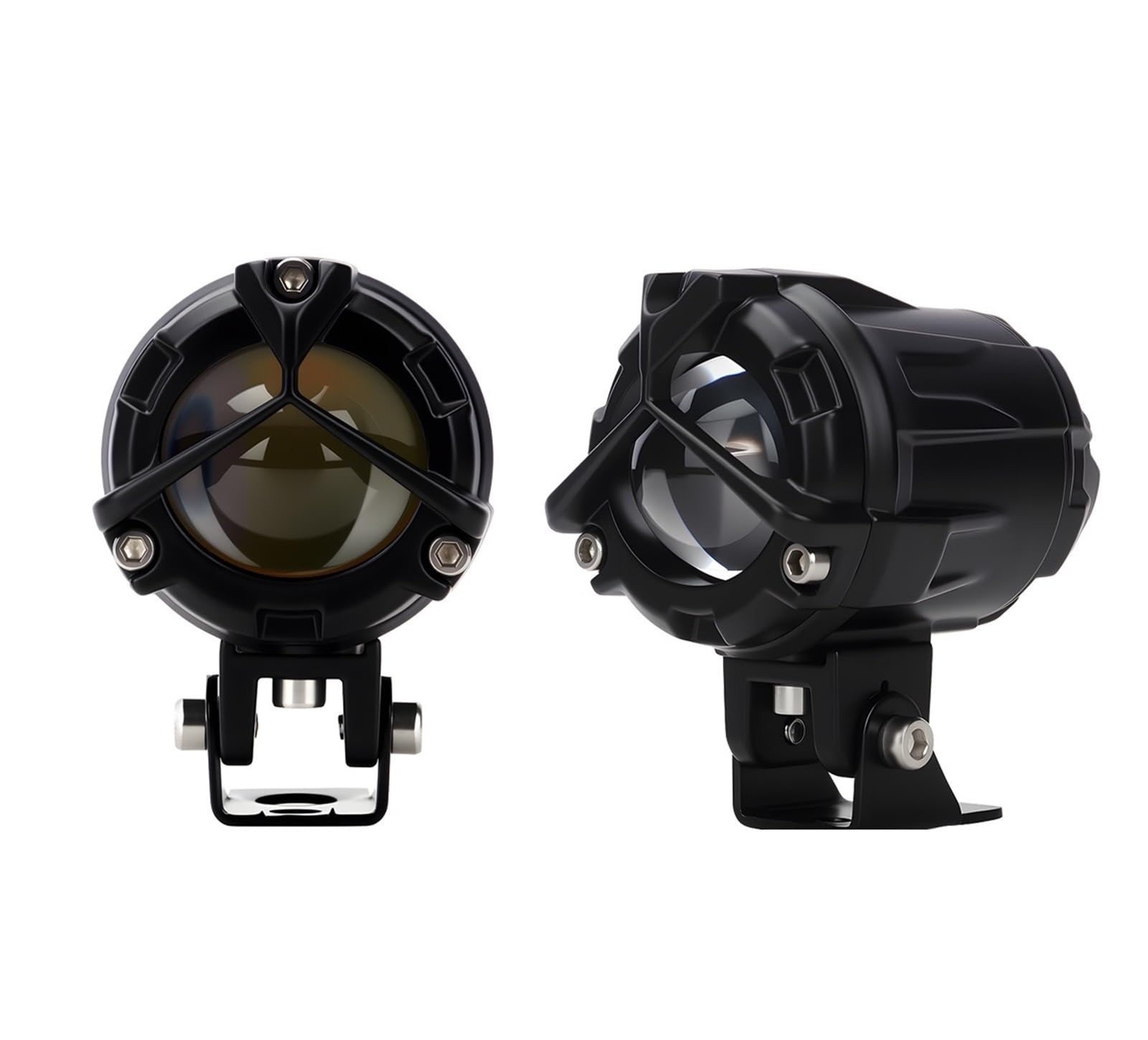 Fari Super Luminosi fendinebbia faretti Luce LED Per moto | 1/2 pz doppio colore Stobe faro fendinebbia motore anelli rossi led lampada di guida faretto 12V(2pcs)