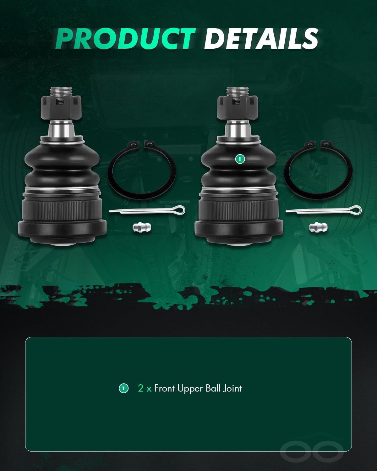 SCITOO 2pcs K80660 Suspension Kit Upper Ball Joints fit for 2005-2019 for Nissan Frontier 2005-2012 for Nissan Pathfinder 2005-2015 for Nissan Xterra