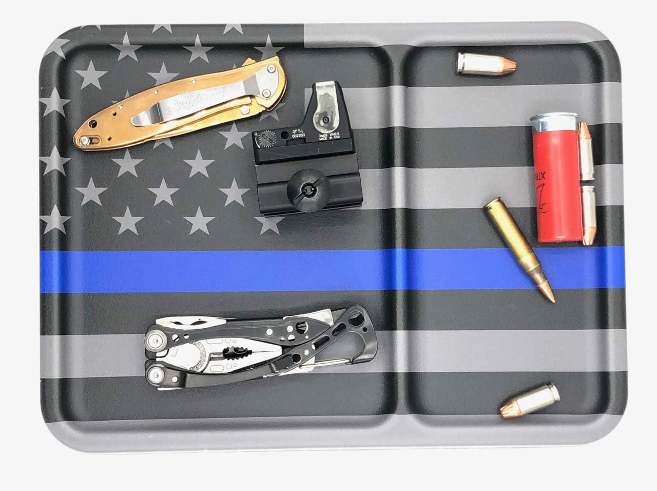 Mission First Tactical Man Caddy Valet Tray Organizer Blue Line