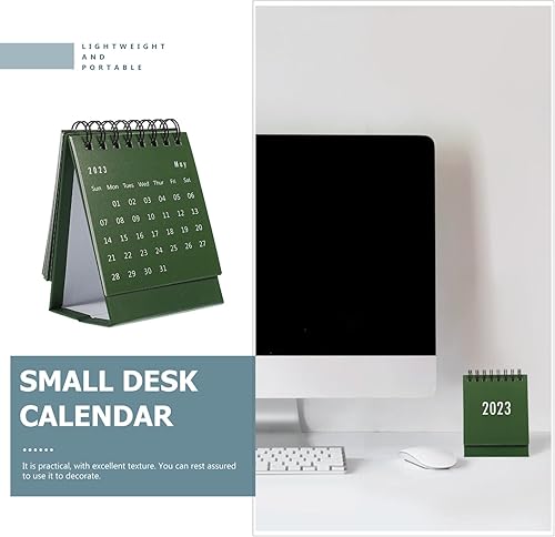 Miniatura 8 de NUOBESTY Mini calendario de escritorio 2022-2023, mini calendario de escritorio abatible de julio de 2022 a 2023, mini calendario mensual de