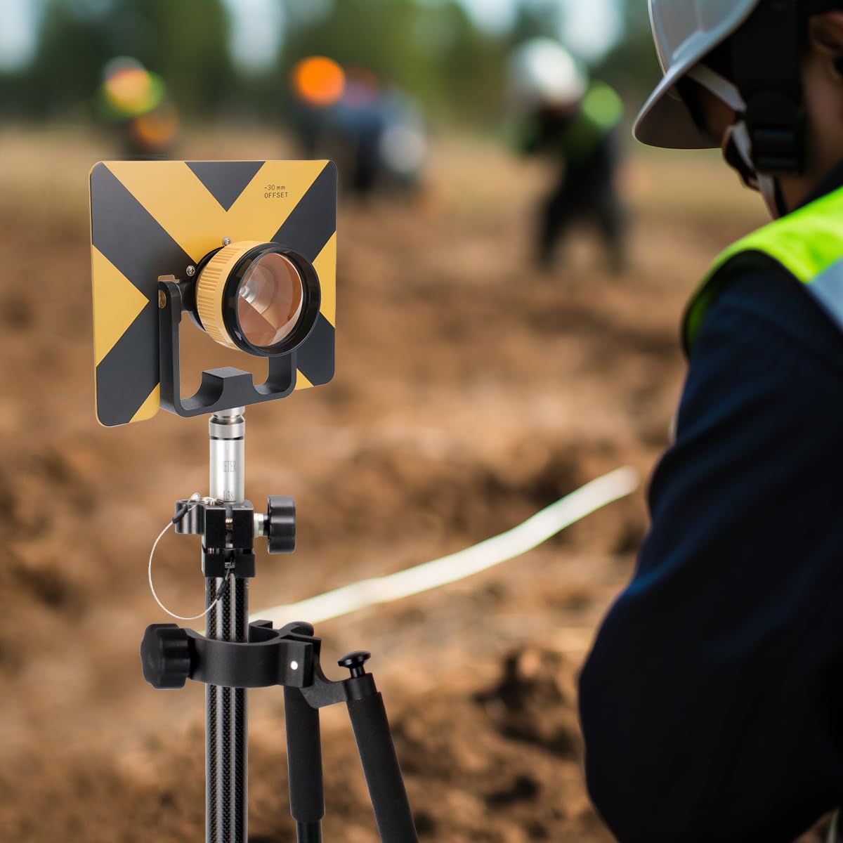 Mountlaser Surveying Prism, All-Metal Single Tilt Prism With Soft