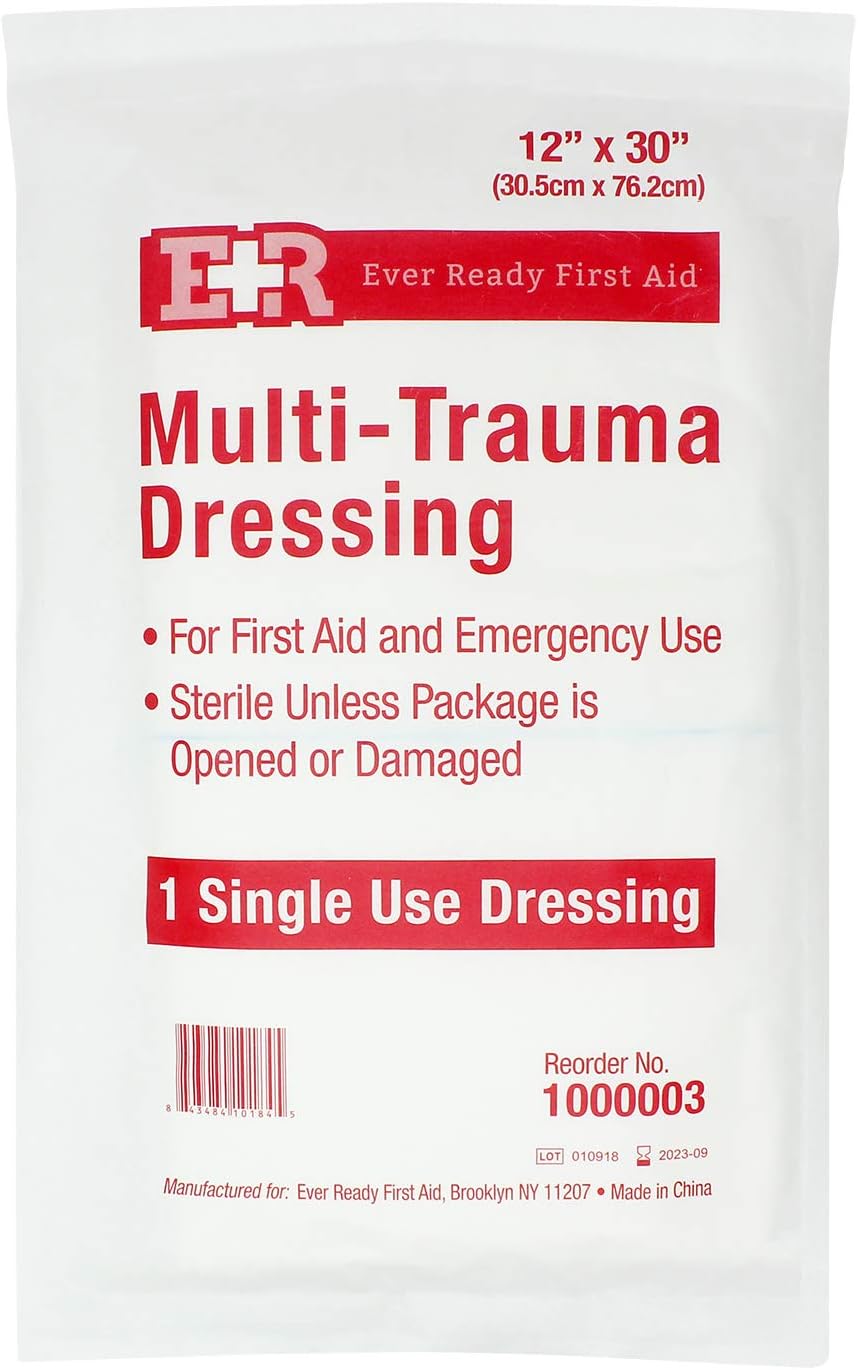 Ever Ready First Aid Multi-Trauma Sterile Non-Woven Dressing 12” x 30”